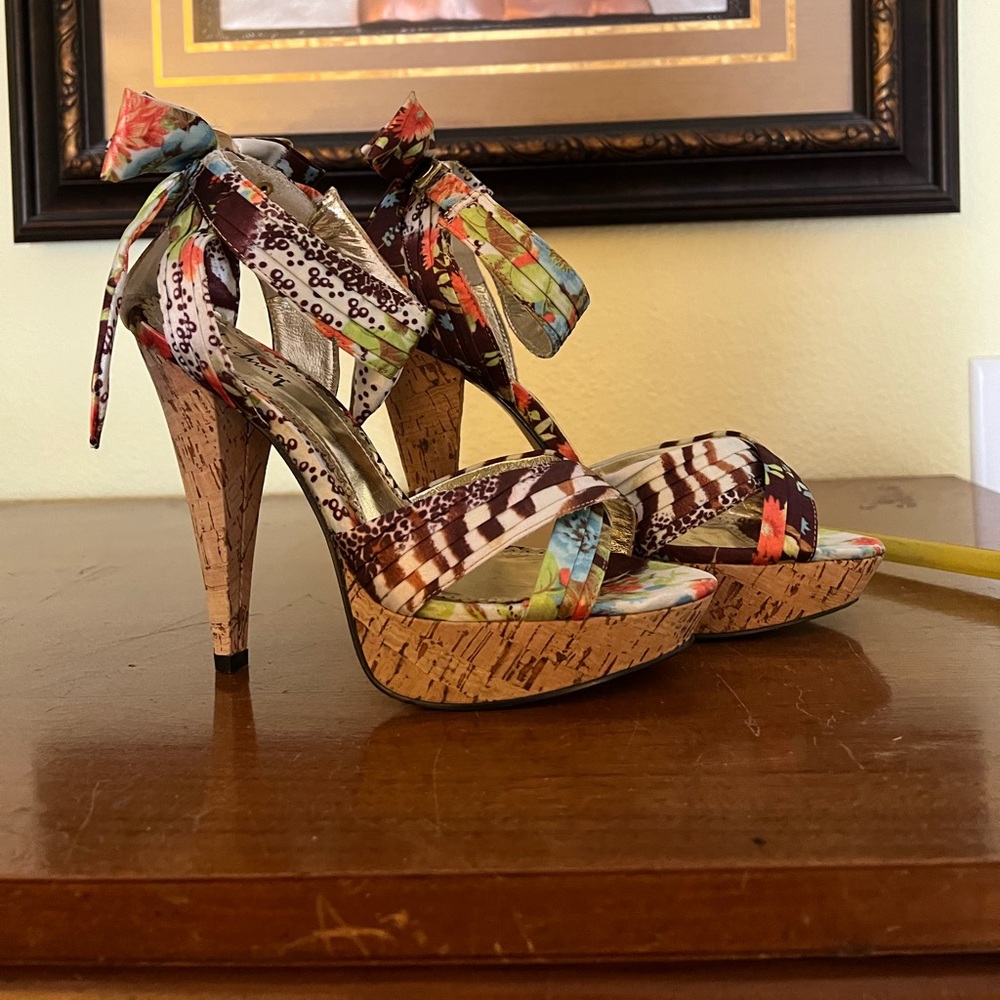 Lui Chung Katie Heels Platforms Sandals